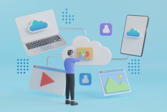 3D Cloud Computing Upload and Download
