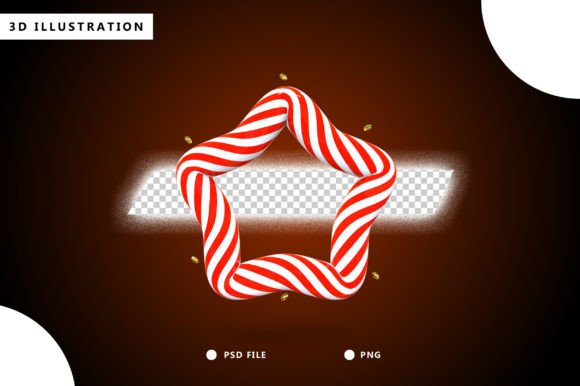 Candy Cane Star for Christmas 3D Design: A Unique Way to Elevate Your Holiday Projects