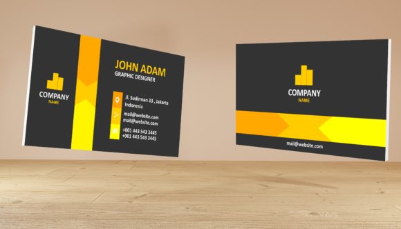 Elegant Business Card 3D Design Mockup