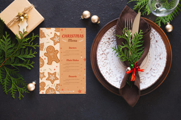 How to Use a Christmas Table Setting Mockup for Branding and Social Media