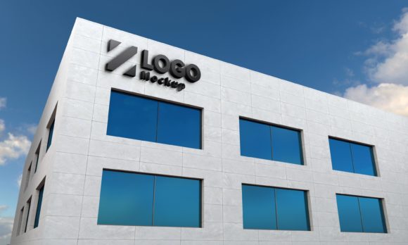 Logo Mockup Sign White Façade Building – A Practical Tool for Professional Presentations
