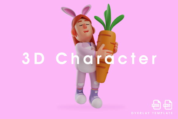 Relaxing 3D Design: Exploring the Sweet Bunny Girl Aesthetic